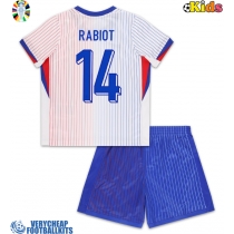 France Adrien Rabiot #14 Replica Away Minikit Euro 2024 Short Sleeve (+ pants)